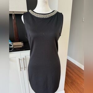 One Clothing Black Sleeveless Embellished Dress